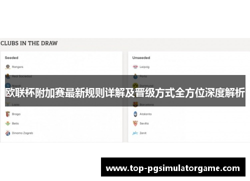 欧联杯附加赛最新规则详解及晋级方式全方位深度解析 欧联杯附加赛最新规则详解及晋级方式全方位深度解析